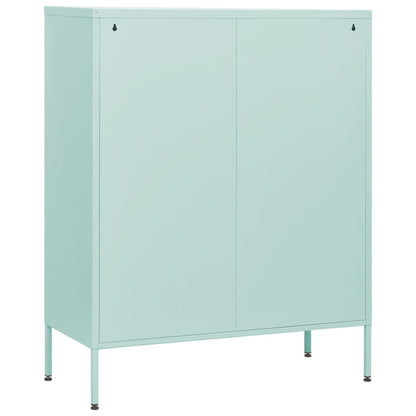 Kommode DIV. myntegrønn 80x35x101,5 cm stål