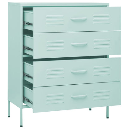 Kommode DIV. myntegrønn 80x35x101,5 cm stål