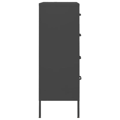 Kommode DIV. antrasitt 80x35x101,5 cm stål