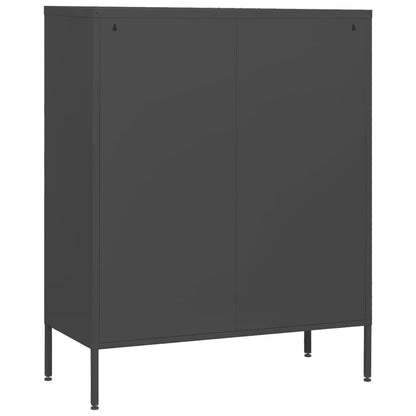 Kommode DIV. antrasitt 80x35x101,5 cm stål
