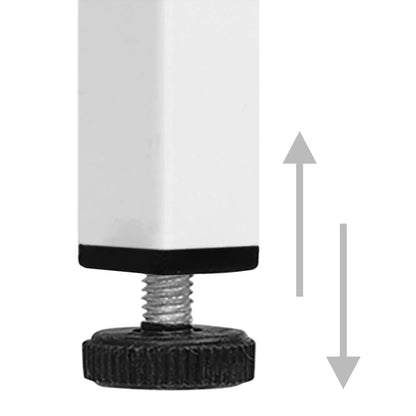 Kommode Hvit 80x35x101,5 cm stål