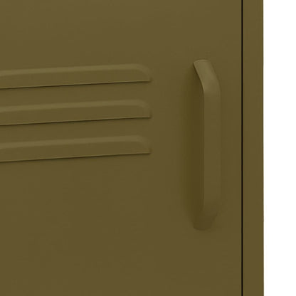 Nattbord Sengbord DIV. olivengrønn 35x35x51 cm stål