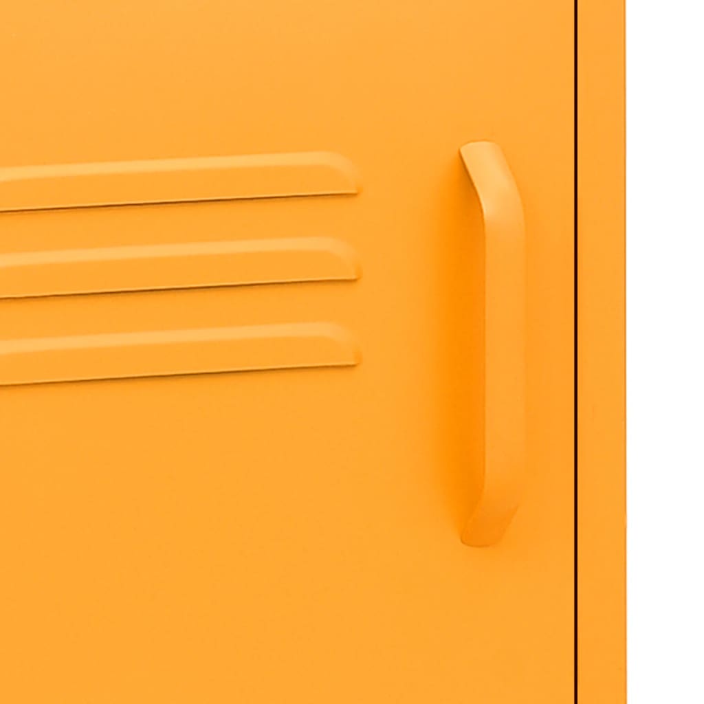 Nattbord Sengbord DIV. sennepsgul 35x35x51 cm stål