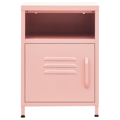 Nattbord Sengbord DIV. rosa 35x35x51 cm stål