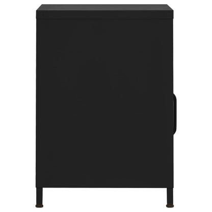 Nattbord Sengbord Svart 35x35x51 cm stål