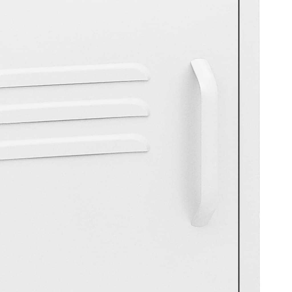 Nattbord Sengbord DIV. Hvit 35x35x51 cm stål