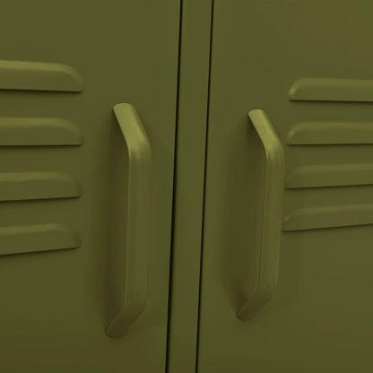 TV-Møbel DIV. TV-benk olivengrønn 105x35x50 cm stål