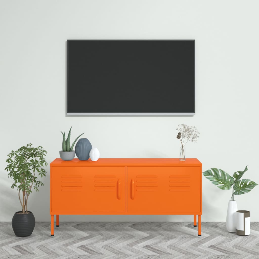 TV-Møbel DIV. TV-benk oransje 105x35x50 cm stål