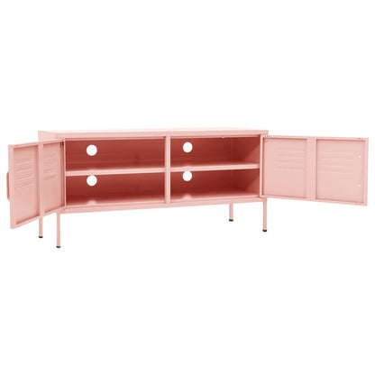 TV-Møbel DIV. TV-benk rosa 105x35x50 cm stål