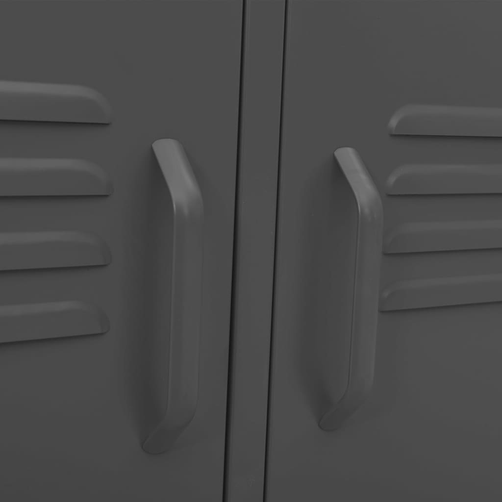 TV-Møbel DIV. TV-benk antrasitt 105x35x50 cm stål