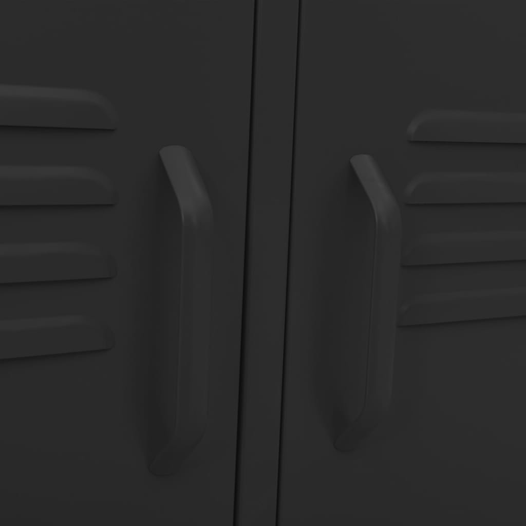 TV-Møbel DIV. TV-benk Svart 105x35x50 cm stål