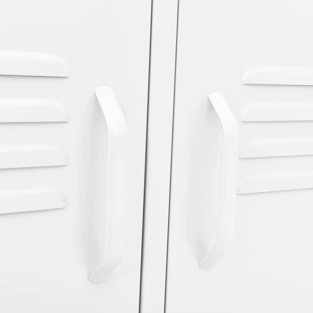 TV-Møbel DIV. TV-benk Hvit 105x35x50 cm stål