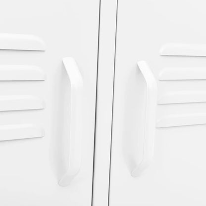 TV-Møbel DIV. TV-benk Hvit 105x35x50 cm stål