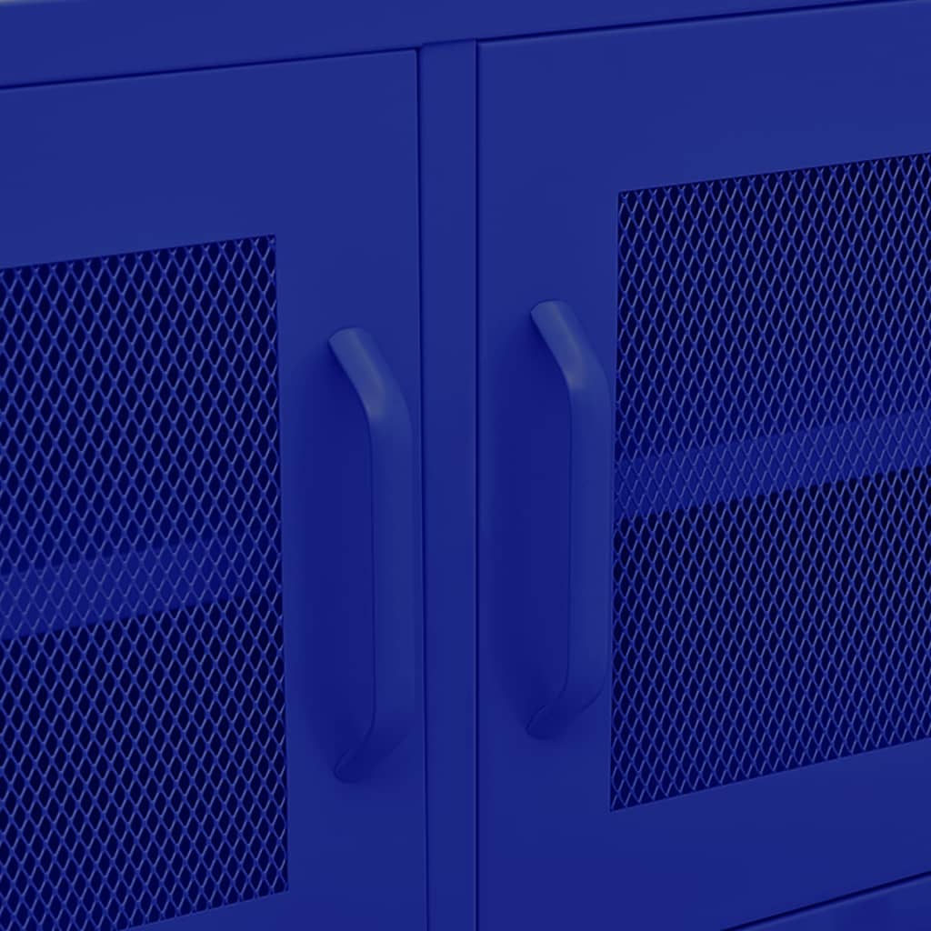 TV-Møbel DIV. TV-benk marineblå 105x35x50 cm stål