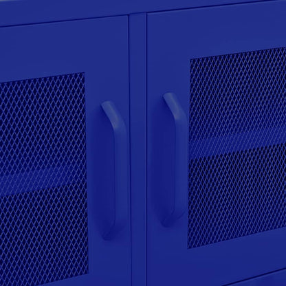 TV-Møbel DIV. TV-benk marineblå 105x35x50 cm stål