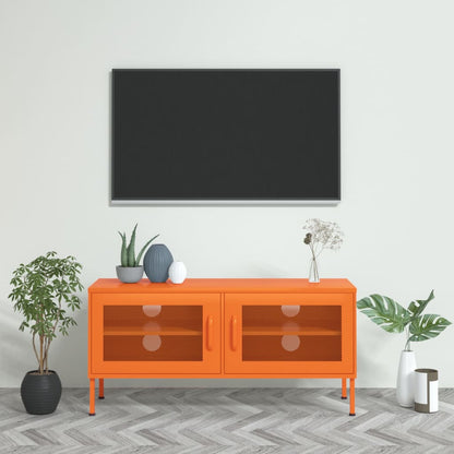 TV-Møbel DIV. TV-benk oransje 105x35x50 cm stål