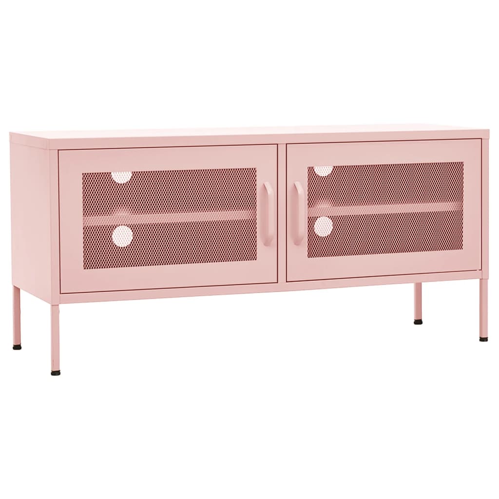 TV-Møbel DIV. TV-benk rosa 105x35x50 cm stål