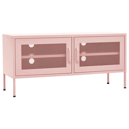 TV-Møbel DIV. TV-benk rosa 105x35x50 cm stål
