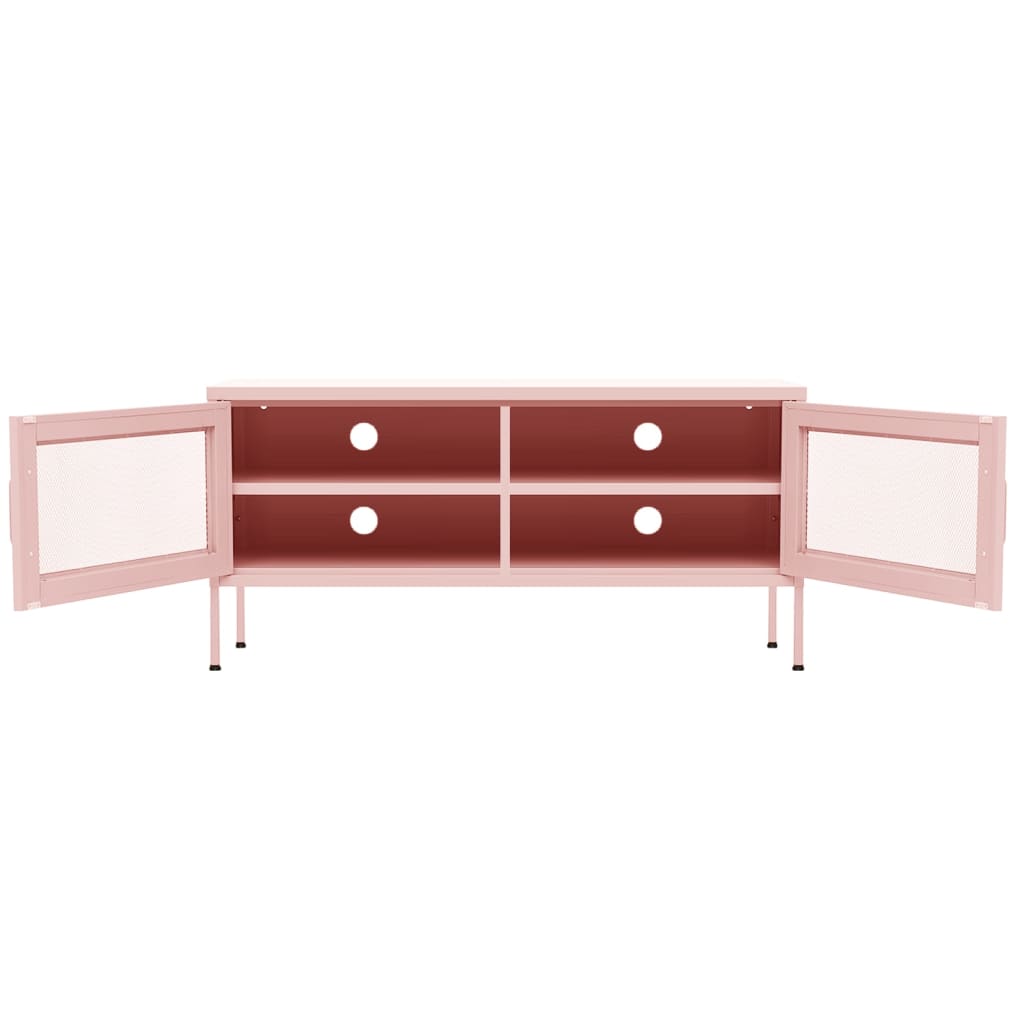 TV-Møbel DIV. TV-benk rosa 105x35x50 cm stål