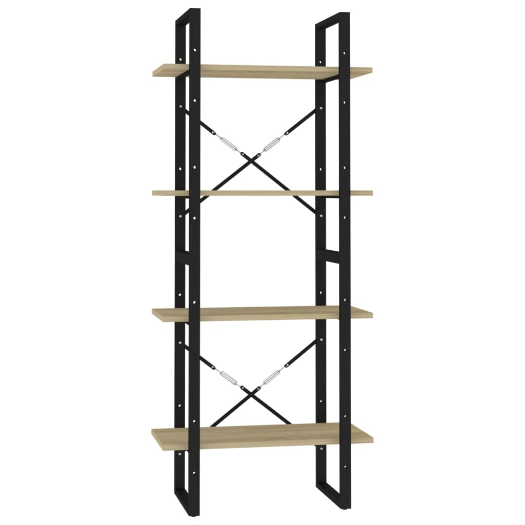 Bokhylle Sonoma Eik 4 nivå 60x30x140 cm