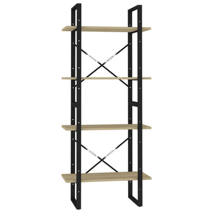 Bokhylle Sonoma Eik 4 nivå 60x30x140 cm