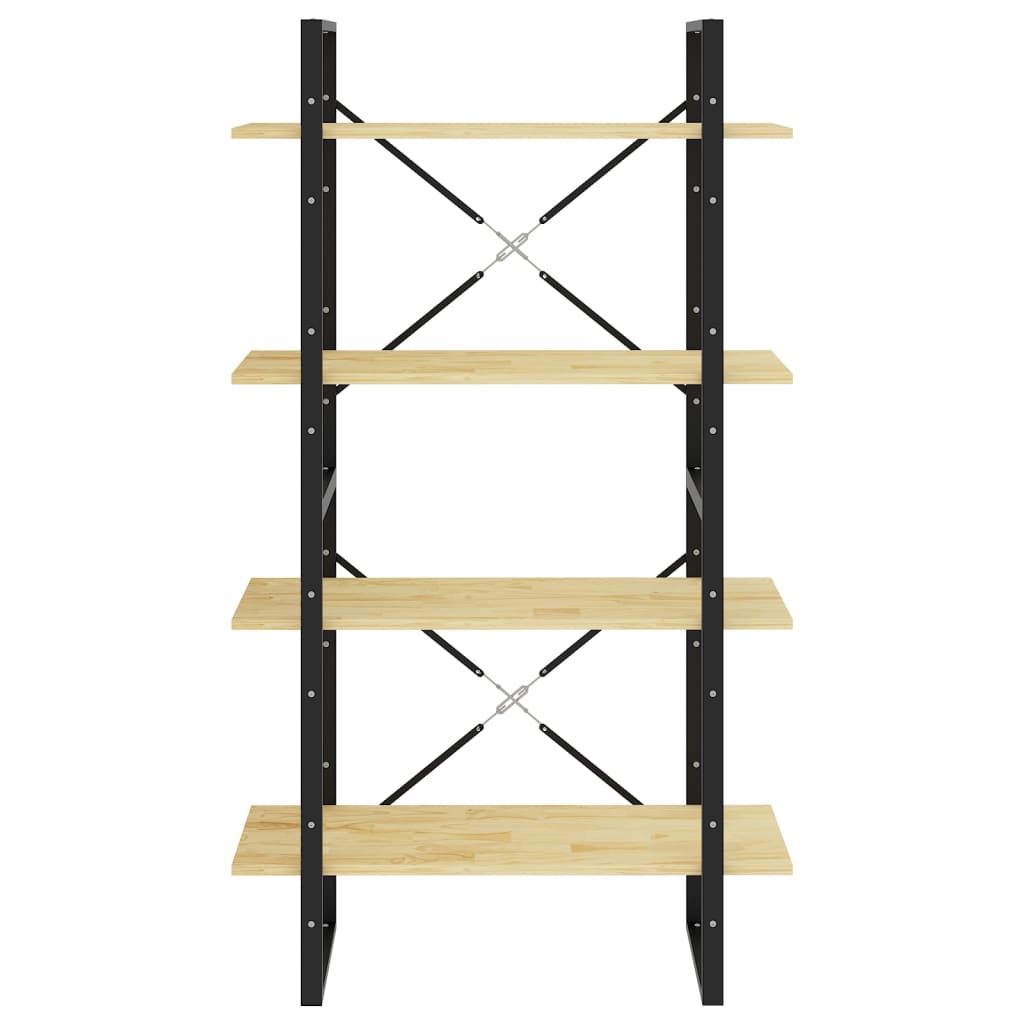 Bokhylle Tre 4 nivåer 80x30x140 cm heltre furu