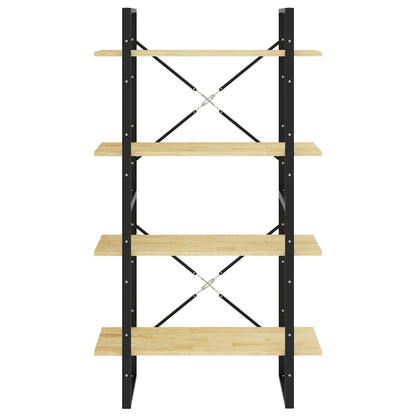 Bokhylle Tre 4 nivåer 80x30x140 cm heltre furu