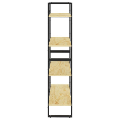 Bokhylle Tre 4 nivåer 80x30x140 cm heltre furu