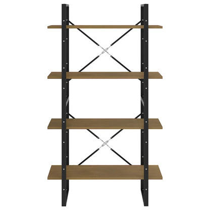 Bokhylle Tre 4 nivåer 80x30x140 cm heltre furu
