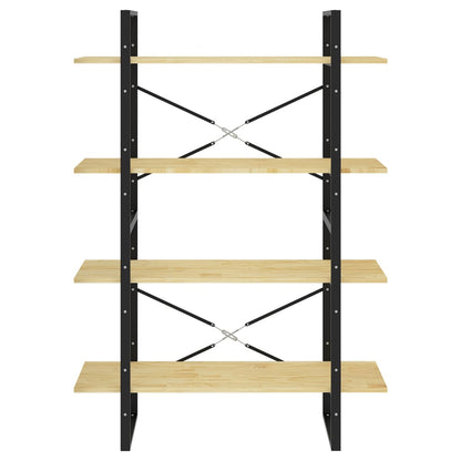 Bokhylle Tre 4 nivåer 100x30x140 cm heltre furu