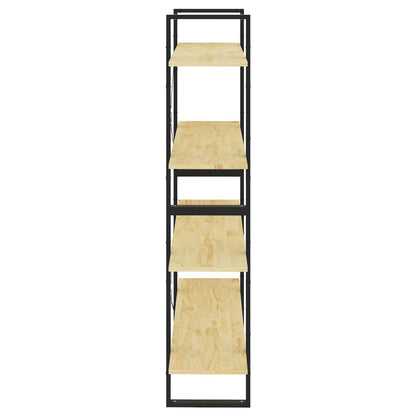 Bokhylle Tre 4 nivåer 100x30x140 cm heltre furu