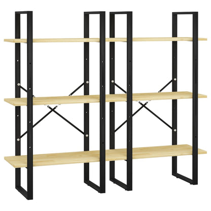 Bokhylle Tre 60x30x210 cm heltre furu