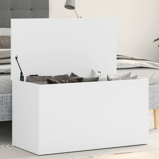 Oppbevaringskiste Hvit 84x42x46 cm