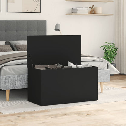 Oppbevaringskiste Svart 84x42x46 cm