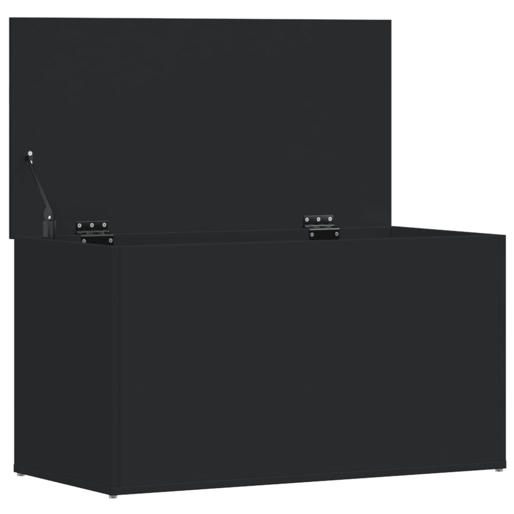 Oppbevaringskiste Svart 84x42x46 cm