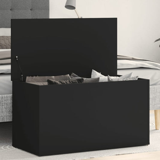 Oppbevaringskiste Svart 84x42x46 cm