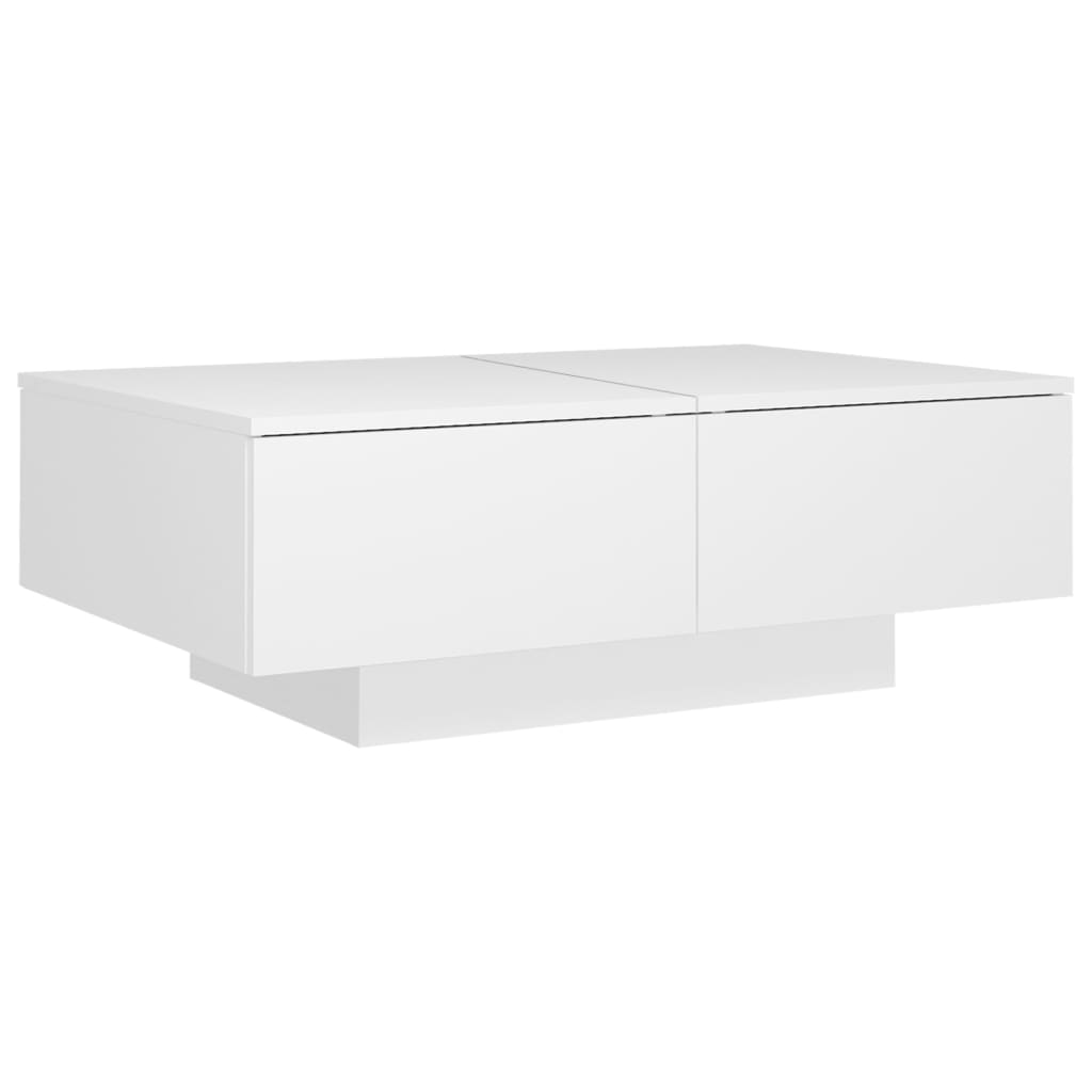 Salongbord Sofabord Hvit 90x60x31 cm