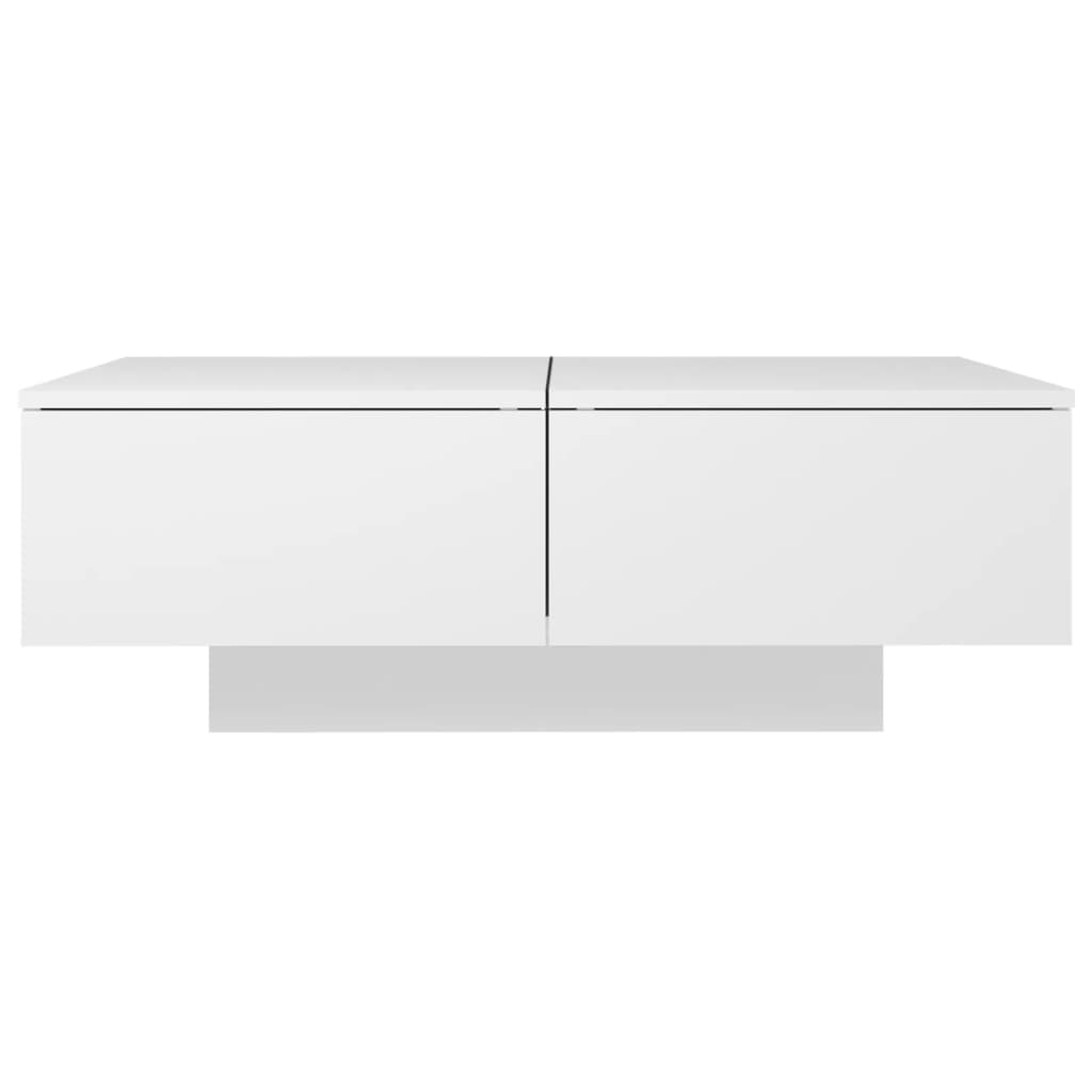 Salongbord Sofabord Hvit 90x60x31 cm