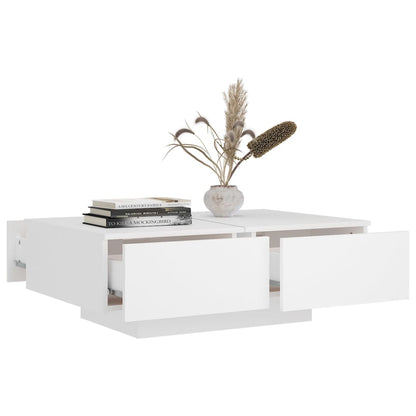Salongbord Sofabord Hvit 90x60x31 cm