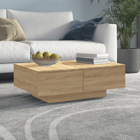 Salongbord Sofabord Sonoma Eik 90x60x31 cm