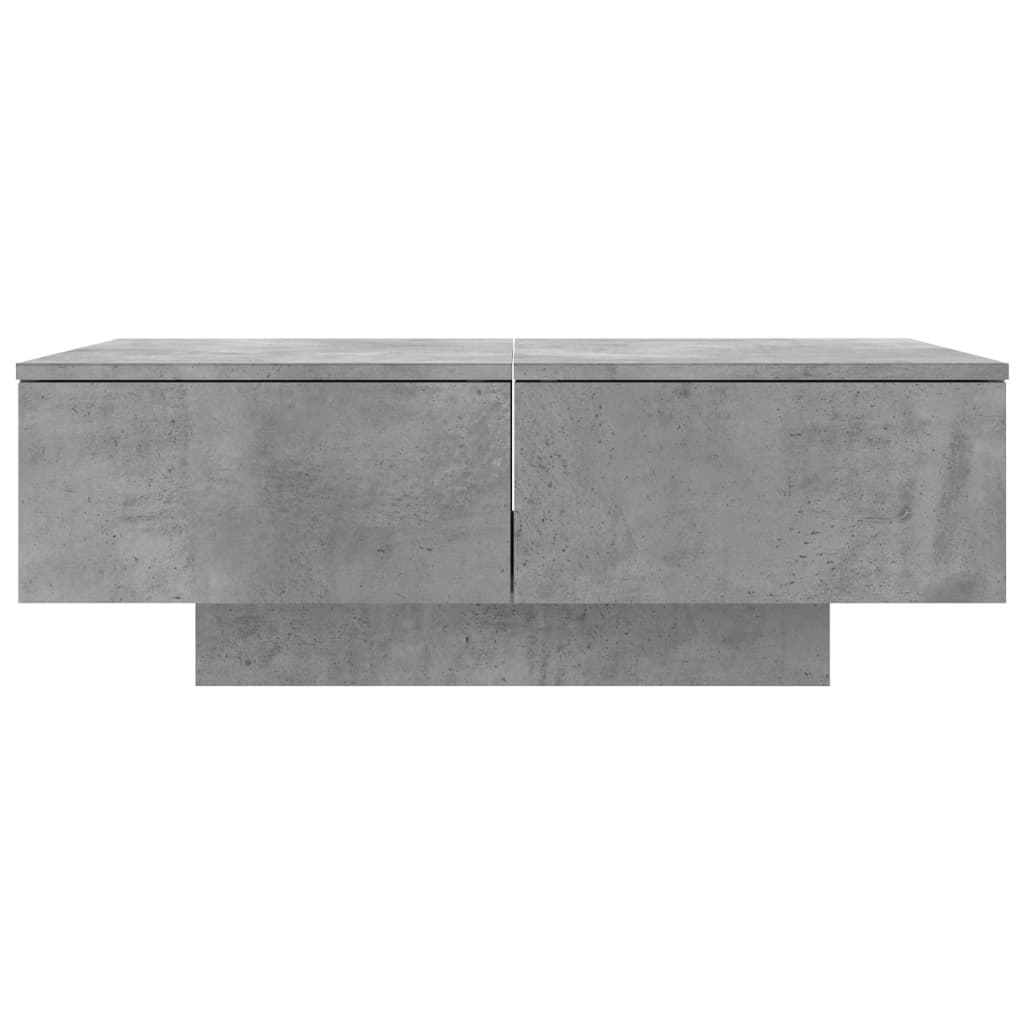 Salongbord Sofabord Betonggrå 90x60x31 cm