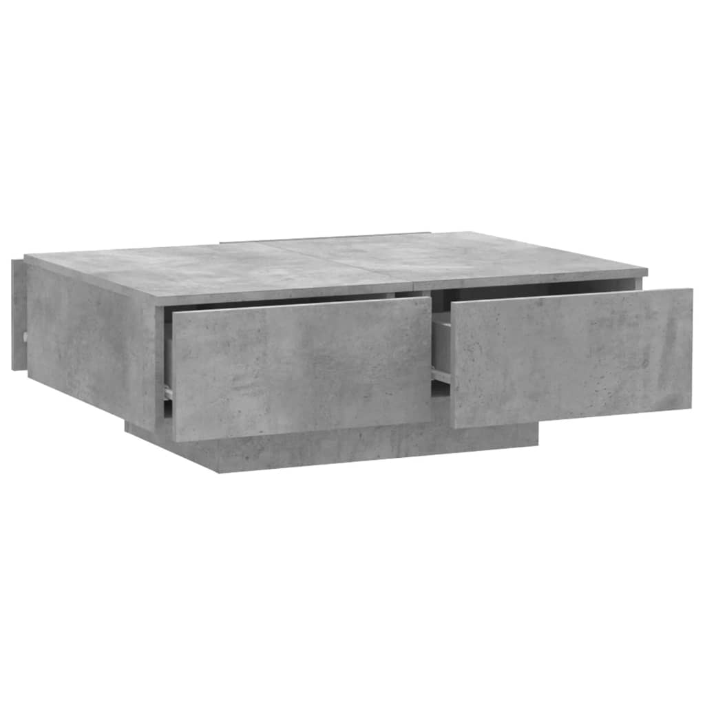 Salongbord Sofabord Betonggrå 90x60x31 cm