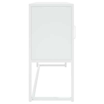 Skjenk Hvit 105x35x75 cm stål