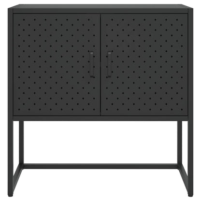 Skjenk Svart 75x35x75 cm stål