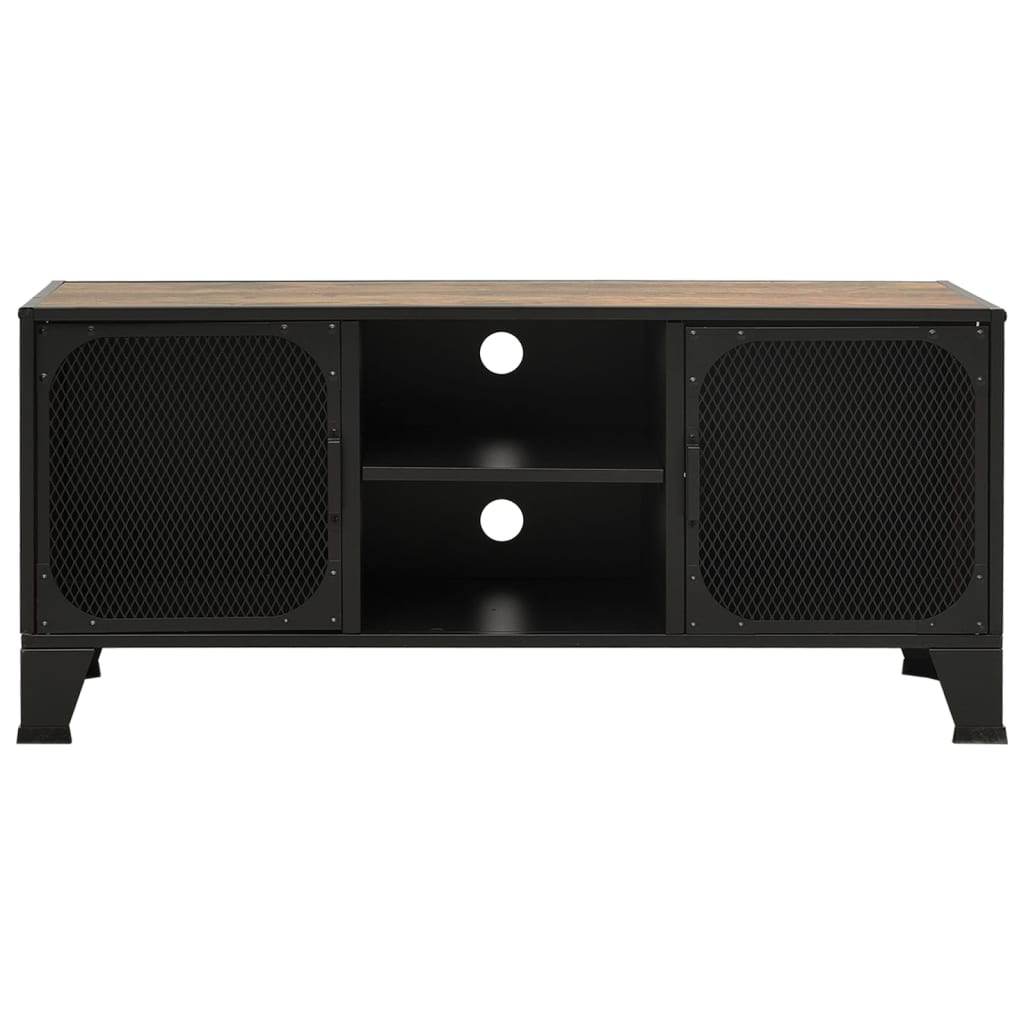 TV-Møbel Brun TV-benk rustikk 105x36x47cm metall og