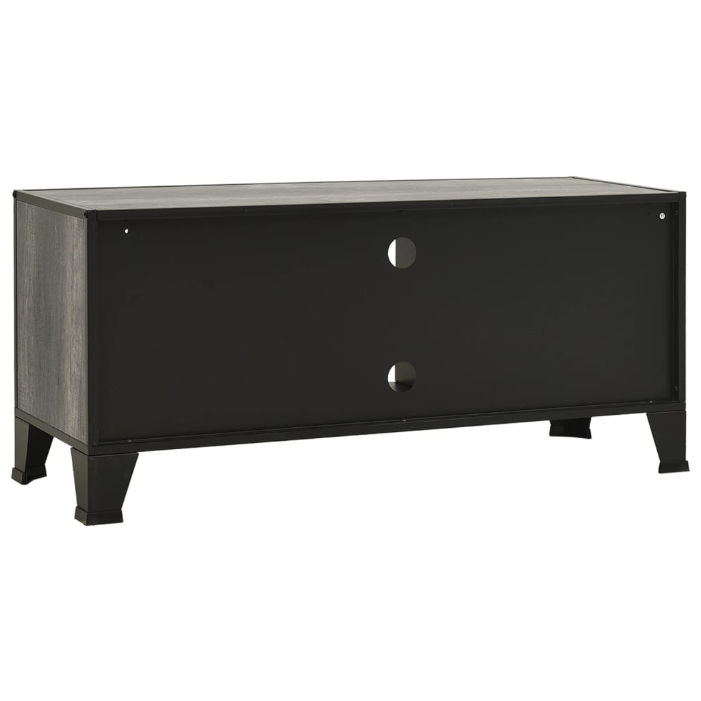 TV-Møbel Grå TV-benk rustikk 105x36x47 cm metall og