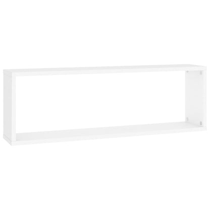 Vegghylle Hvit kubeformet 4 stk 80x15x26,5 cm