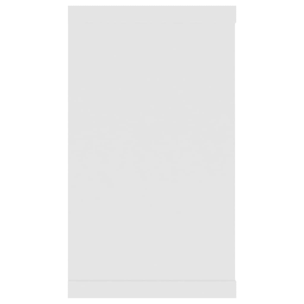 Vegghylle Hvit kubeformet 4 stk 80x15x26,5 cm