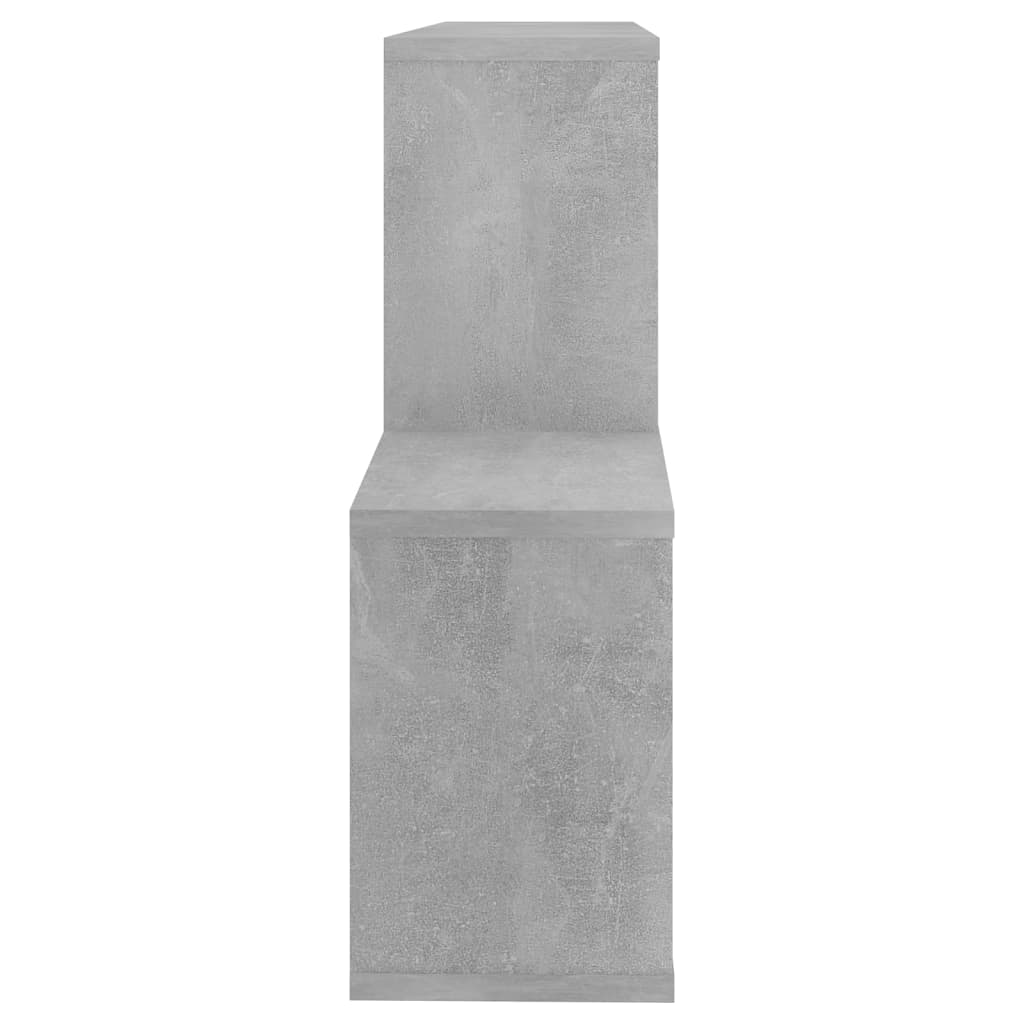 Vegghylle betonggrå 100x18x53 cm konstruert tre