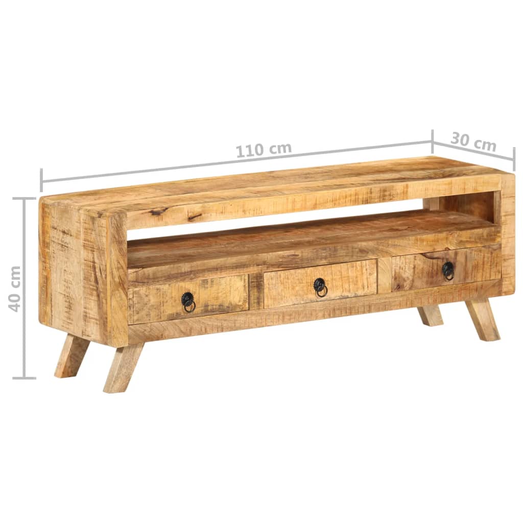 TV-Møbel Tre TV-benk 110x30x40 cm heltre mango